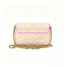 Gucci Lido GG Marmont Light Trim Chain Wallet 3