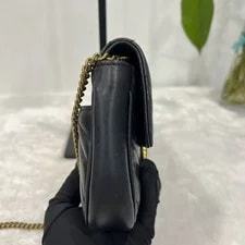 Auth Gucci GG Marmont Super Mini Crossbody Chevron 4