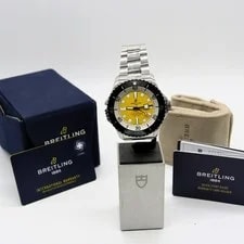 Breitling Superocean 46 Yellow 1 of 500 Ltd Edition Warranty Dec 2028 2