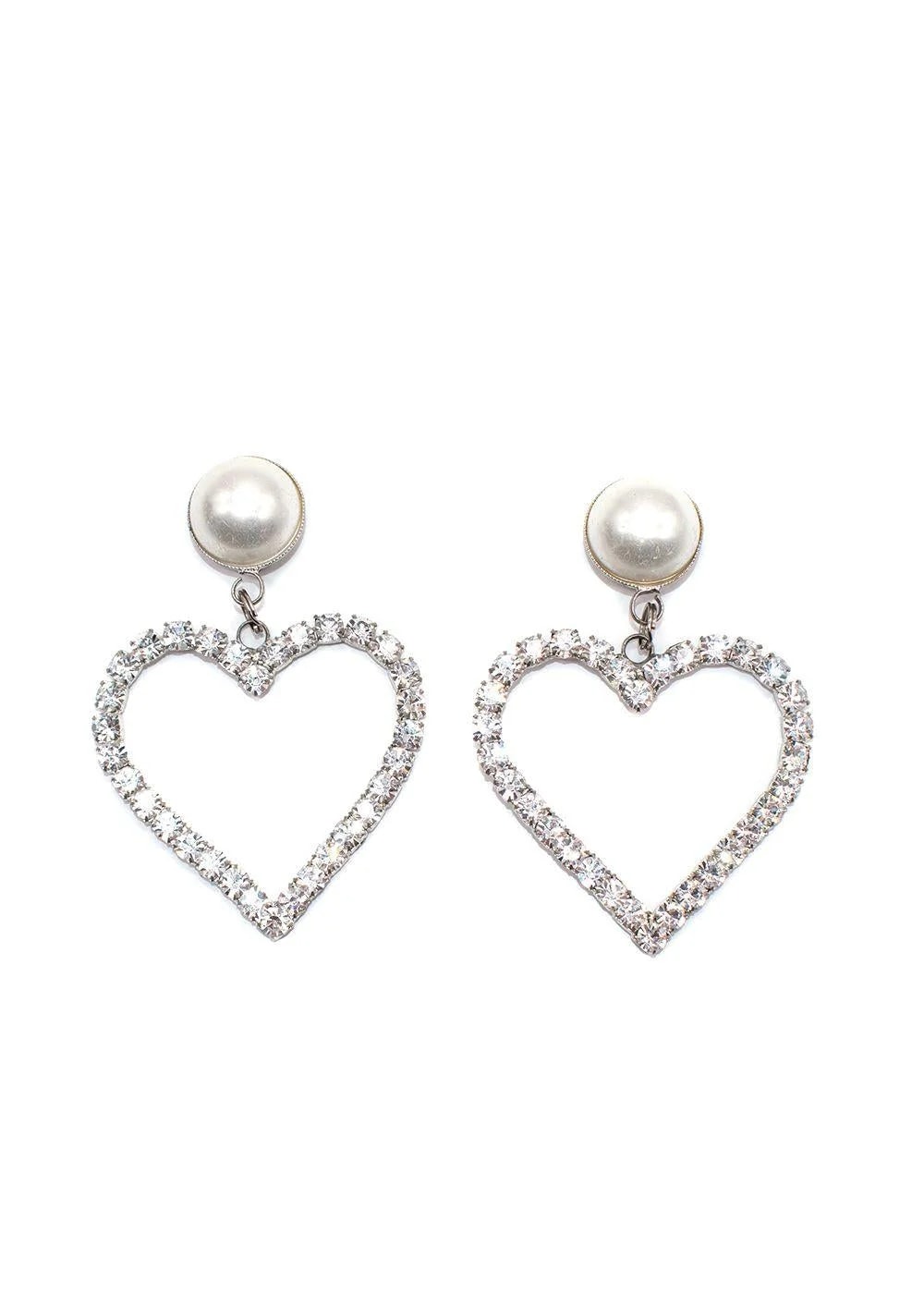 Alessandra Rich — Alessandra Rich Heart Oversized Clip on — Jewelry — resale
