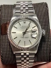Rolex Datejust 16030 Silver Jubilee Bracelet With Silver Bezel 2