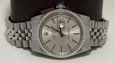 Rolex Datejust 16030 Silver Jubilee Bracelet With Silver Bezel 4