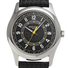 Patek Philippe — Patek Philippe Calatrava 6007G-001 Black White Gold Automatic #W100 — Watch — resale