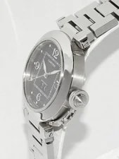 Cartier Pasha C Big Date W31053M7 Excellent Automatic SS Black Dial 35mm 3