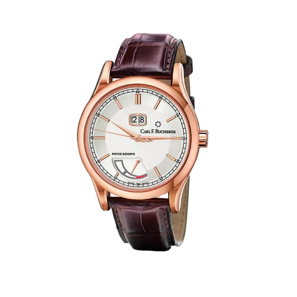 Worldofluxuryus — Carl F. Bucherer Manero Big Date Power 18k Rose Gold — Watch — resale