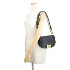 Chanel Matelassé Coco Mark Boy Small Caviarskin #TZB460 4