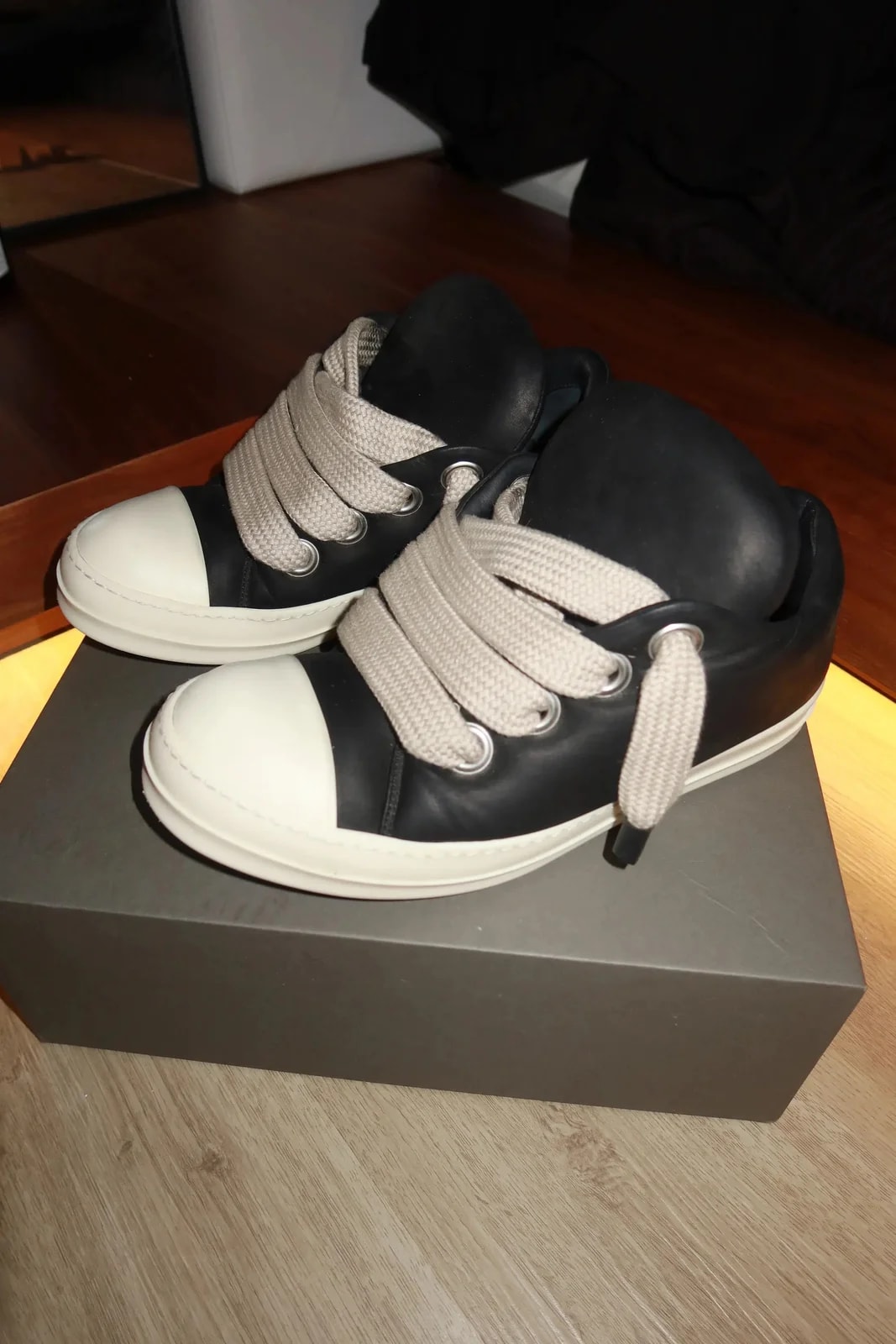 Rick Owens — Rick Owens Jumbo Lace Shoes - Porterville Runway Padded Low — Sneaker — resale
