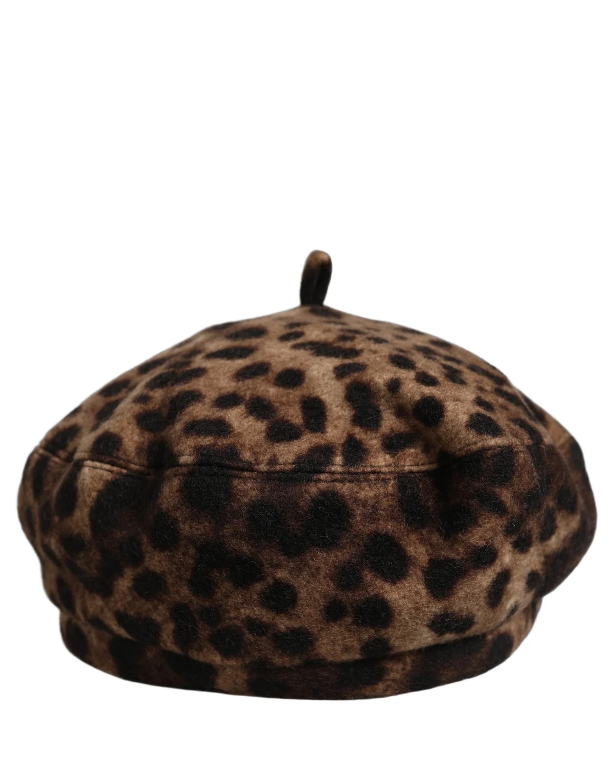Dolce & Gabbana Leopard French Style Beret Capello Hat 2