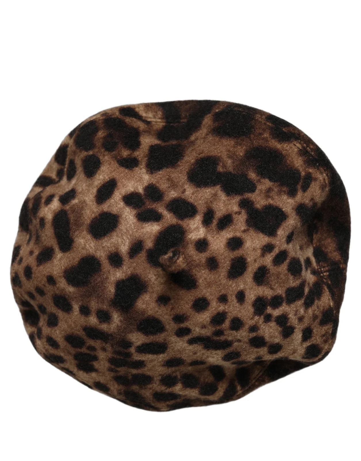 Dolce & Gabbana Leopard French Style Beret Capello Hat 3