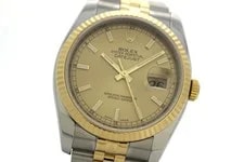 Rolex Datejust 116233 K18Yellow Gold / Stainless Steel 36mm Gold Dial #DW151 2