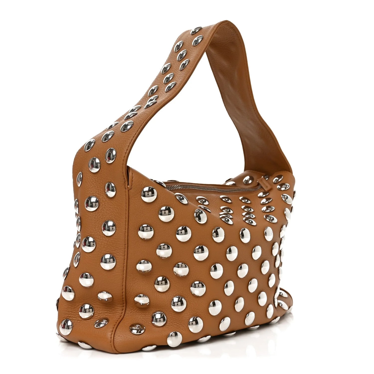 Pebbled Sport Studded Elena Nougat 3