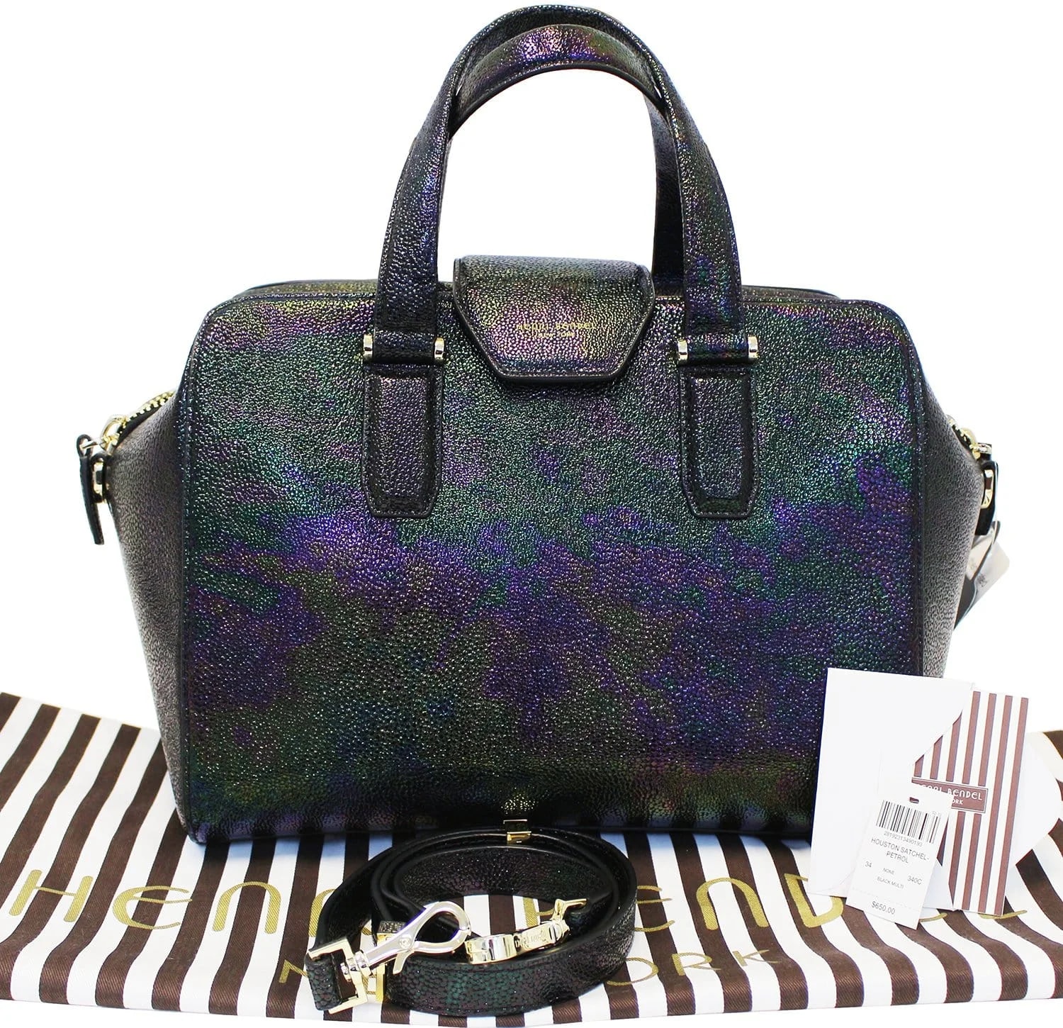 Henri Bendel Houston Petrol Satchel 3