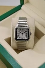 Cartier — Cartier Santos Medium WSSA0029 Box + Papers — Watch — resale