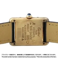 Cartier Tank Must W1003053 SV925 / Leather 28mm Ivory Dial Quartz #TZW1436 3