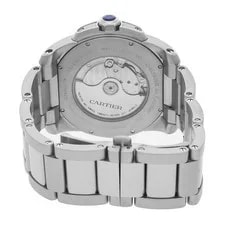 Cartier Calibre de Steel Auto 42mm Steel Bracelet Silver W7100015 4