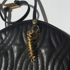 Fendi Crossbody Quilted Spiral Hardware C-13404 10.5 X9” 2