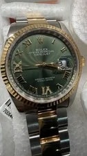 Rolex Datejust 36mm Olive Green Dial Ref 2