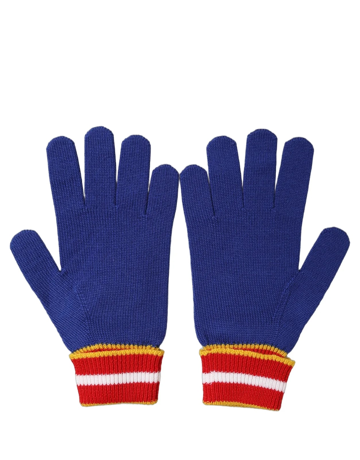 Dolce & Gabbana Striped DG Logo Embroidered Gloves 2