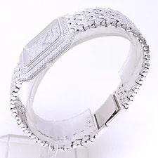 Audemars Piguet 18k White Gold Manual Diamonds Pave 2