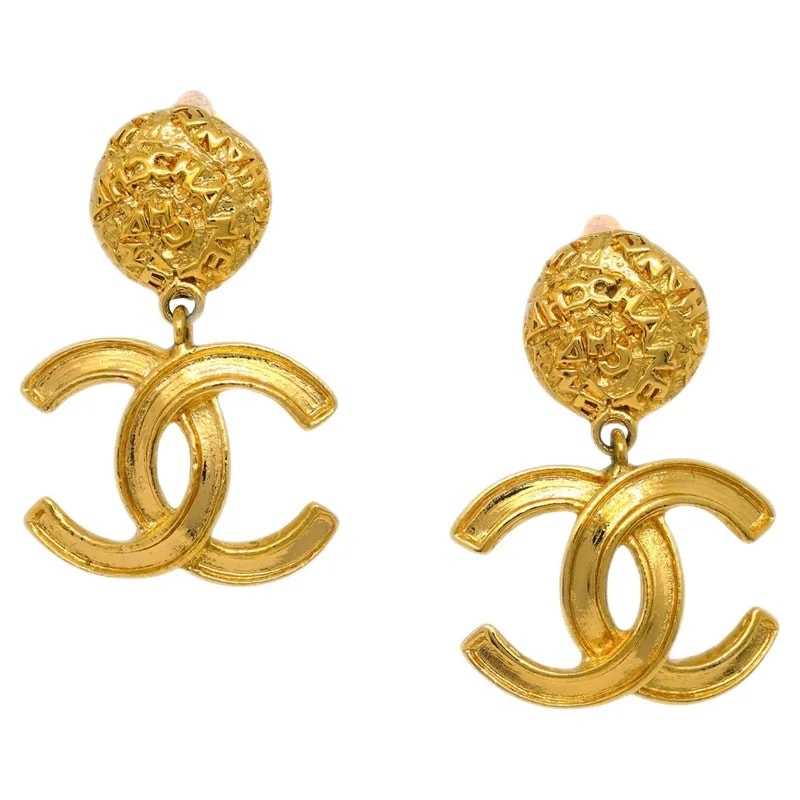 Chanel — Chanel CC Dangle Clip-On , Circa 1995 — Jewelry — resale