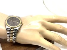 Tudor 15633 Monarch Swiss Brown Dial Two Tone Gold Steel 36mm 3