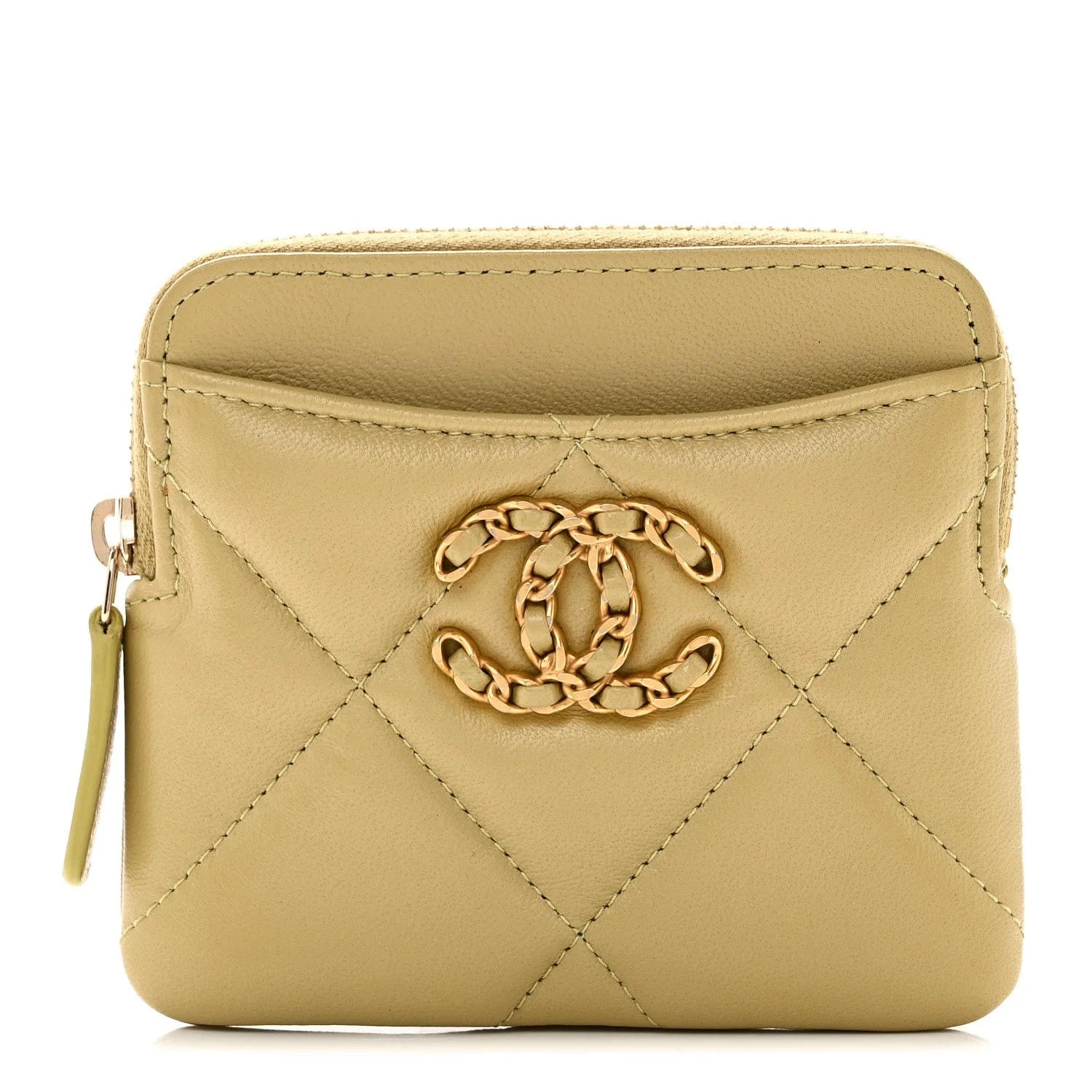 Chanel — Chanel 19 Zip Card Holder Wallet Light — Accessory — resale