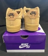 NIke SB Mensz 8.5 Air Force 1 "Flax" W/ Gum Bottom HM8517-200 4