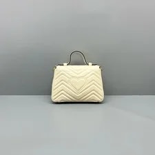Gucci GG Marmont Mini Quilted Top Handle Crossbody Duty P 2