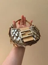 Fendi Mini Beaded Croissant 2