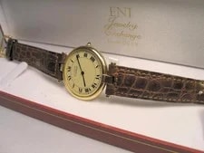 30 Mm Must de Cartier Paris 18 K Gold Vermeil Quartz Is Not Running 4
