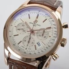 Breitling TransOcean Chronograph RB0151 Solid 18k Rose Gold 43mm + B&P 3