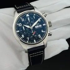 2026 IWC Pilot’s Chronograph 41 Blue Dial IW388101 Full Set Excellent 2