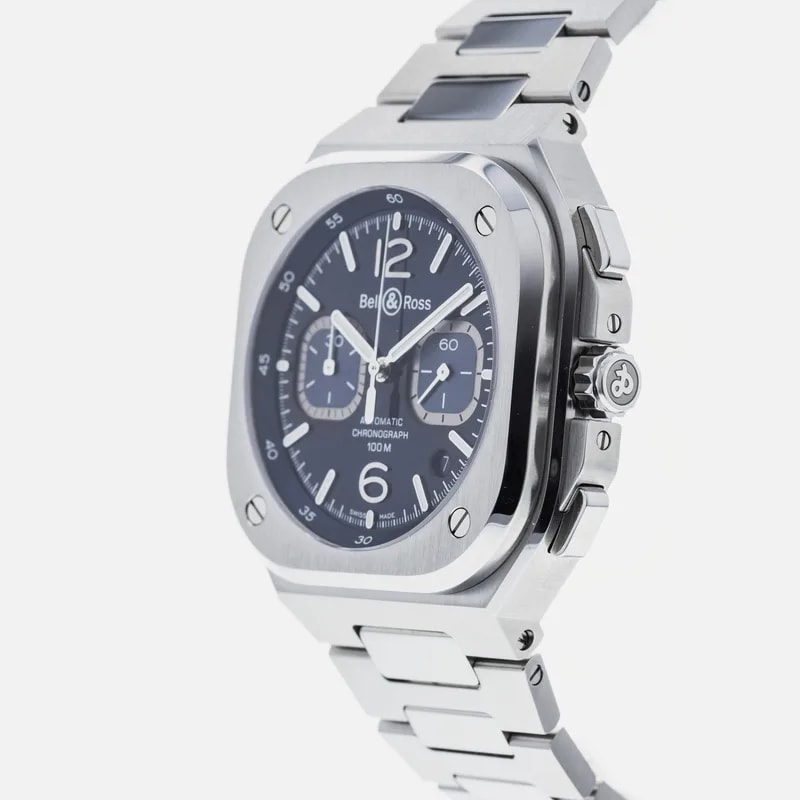 Bell &Amp; Ross BR 05 Chronograph BR05A-BL-ST/SRB 2