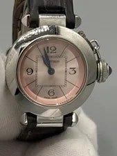 Cartier Pasha 27mm Pink Dial Leather Strap W3140026 2