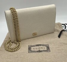 Gucci — Gucci GG Marmont Chain Wallet Tone With Dust — Handbag — resale