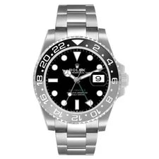 Rolex GMT Master II Steel Black Gray Bruce Wayne Bezel 126710 Unworn 2