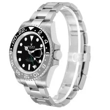 Rolex GMT Master II Steel Black Gray Bruce Wayne Bezel 126710 Unworn 4