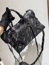 Balenciaga — Authentic Balenciaga Small City Motorcycle Printed France — Handbag — resale