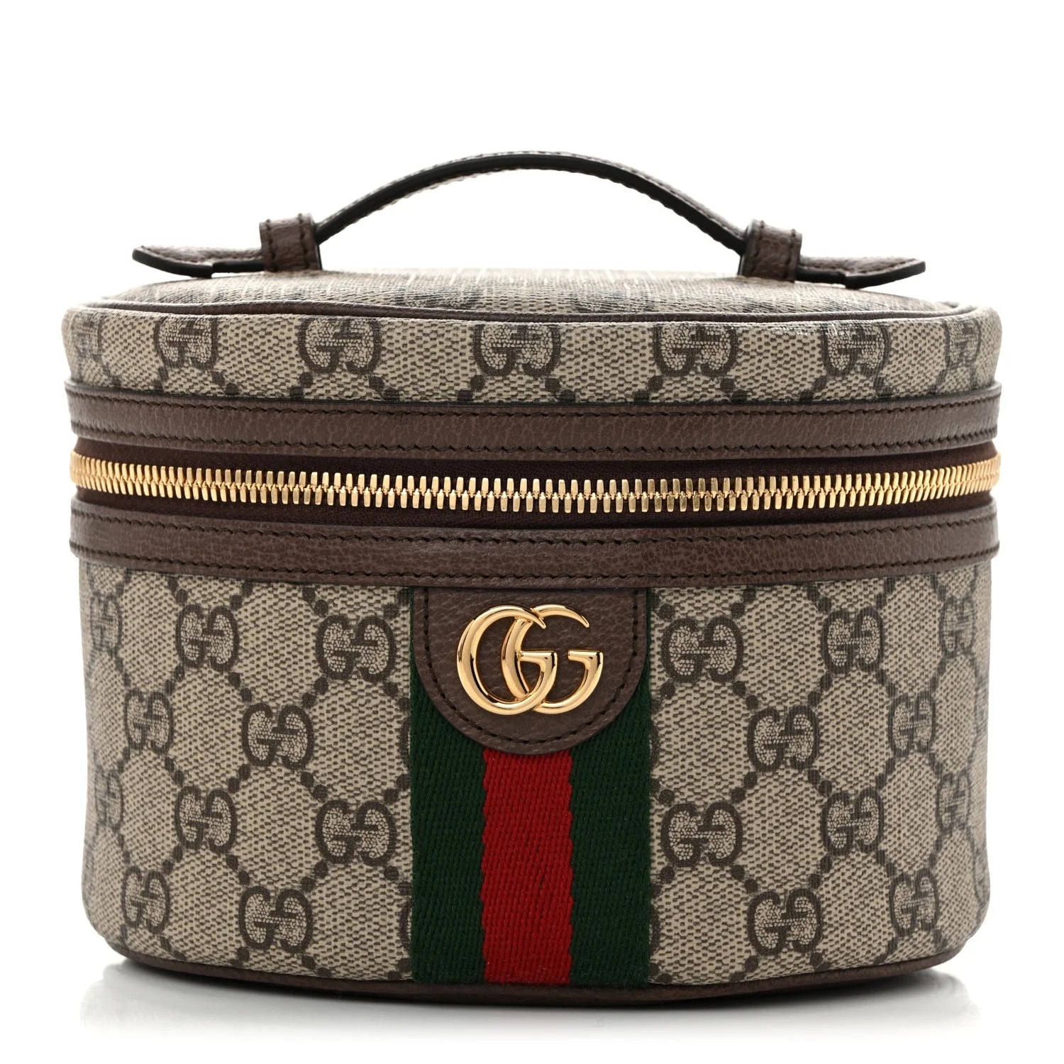 Gucci — Textured Web Ophidia Vanity Cosmetic Case New Acero — Accessory — resale