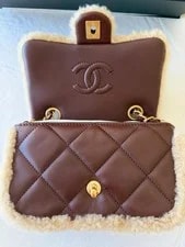 New Chanel Flap Brush Hardware Furry Coco 3