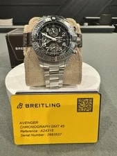 Breitling Avenger Chronograph GMT 45 Black Dial A24315101B1X1 2026 New 4