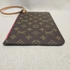 Louis Vuitton Neverfull Pivione Pochette Wristlet Authentic COA 2