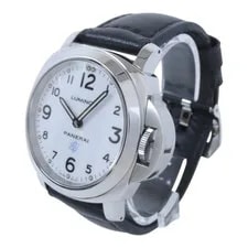 Panerai Luminor PAM00630 Automatic Leather Belt Stainless Steel White 4
