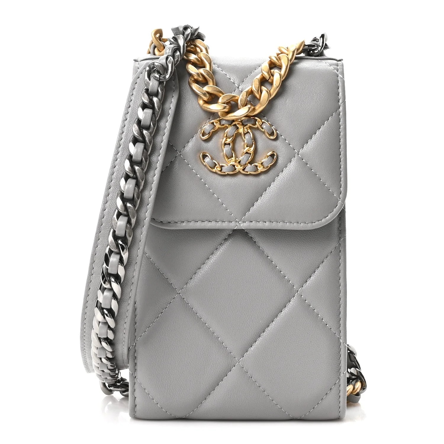 Chanel — Chanel 19 Phone Holder With Chain — Accessory — resale