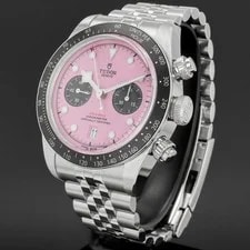 Tudor, Heritage Black Bay Chronograph, 79360N, Steel, Pink Dial, Jubilee Brac... 2
