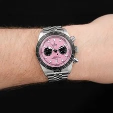 Tudor, Heritage Black Bay Chronograph, 79360N, Steel, Pink Dial, Jubilee Brac... 4