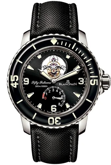 Worldofluxuryus — Blancpain Fifty Fathoms Tourbillon 18K White Gold — Watch — resale