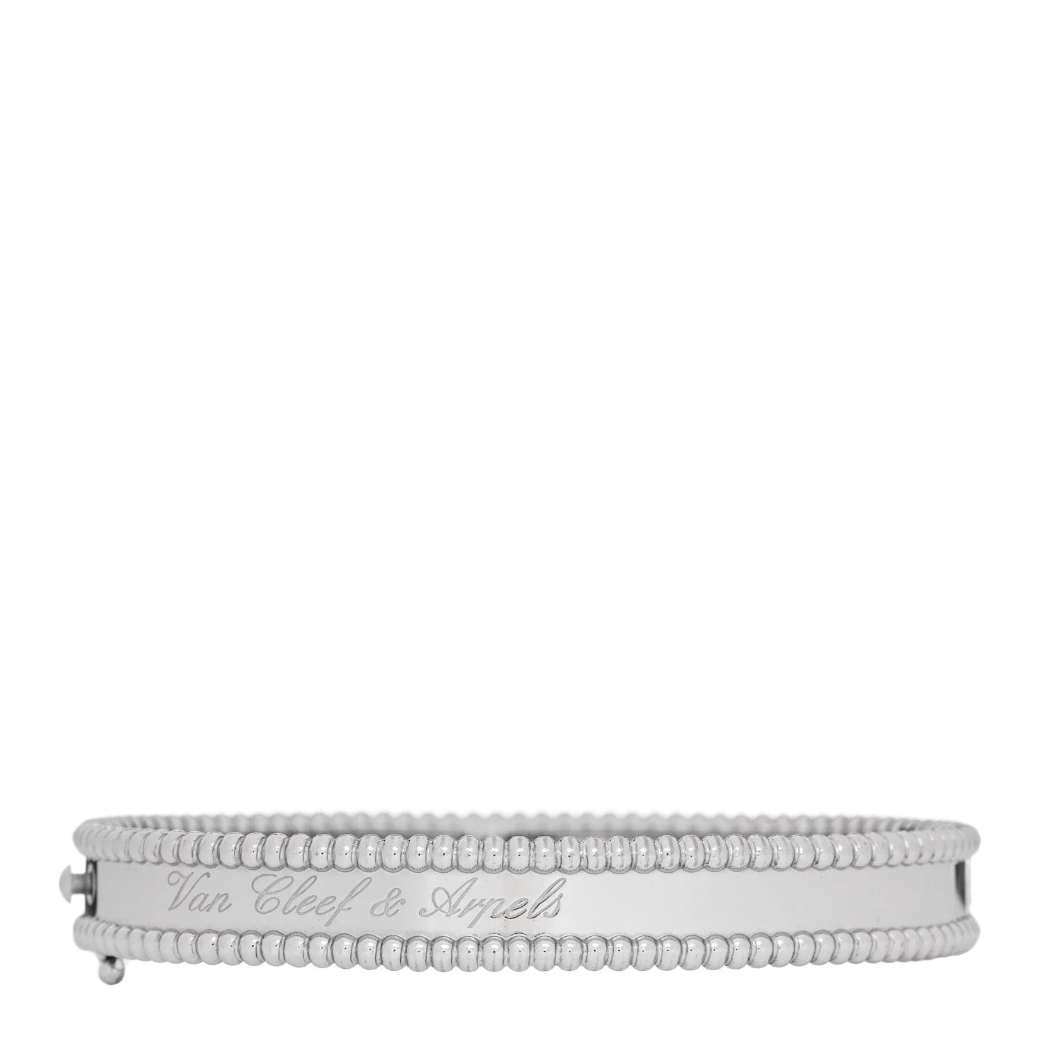18K White Gold Perlee Bangle S 4