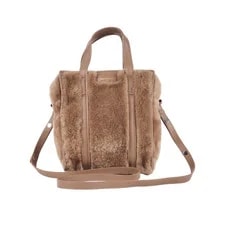 Balenciaga — Balenciaga Bazaar Faux Fur Shopper OP: €1200 — Handbag — resale