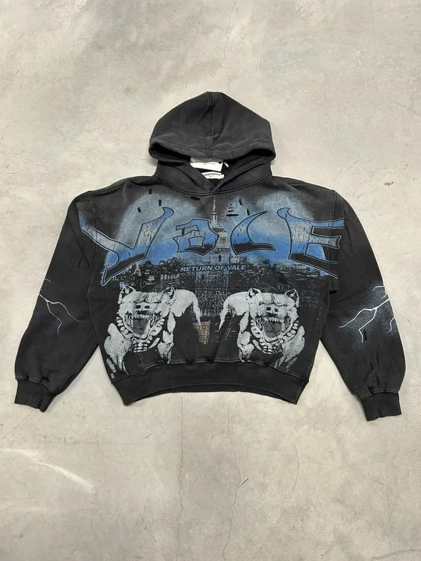 Vale Valley Dreams Black The Dogs Return Pullover Hoodie 2